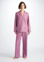 DEREK ROSE - Women's Pyjamas Kate 10 Cotton Jacquard