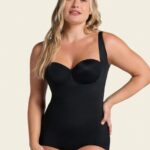 LEONISA-SmartCore Plunge Back Classic Sculpting Body Shaper