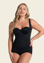 LEONISA-SmartCore Plunge Back Classic Sculpting Body Shaper