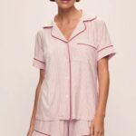 Eberjey - Gisele Printed TENCEL™ Modal Relaxed Short PJ Set