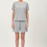 Skin-Crewneck Tee & Short with Pockets