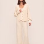 Eberjey - Fine Gauge Sweater Cardigan & Pant