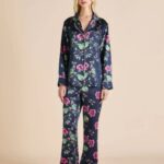 Olivia von Halle - Silk Satin Floral Pajama