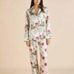 *Olivia von Halle - Silk Satin Floral Pajama