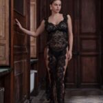 Marjolaine - Sexy long babydoll in black lace