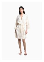 Emporio Armani - Bridal satin kimono robe
