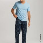 HANRO- S/SLV Shirt V-Neck & Long Pants