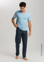 HANRO- S/SLV Shirt V-Neck & Long Pants
