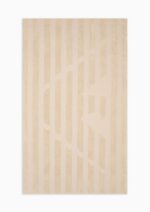 Emporio Armani - Terrycloth beach towel with oversized eagle