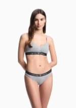 Emporio Armani - Two-pack of organic-cotton briefs with logo waistband