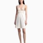 *Emporio Armani - Bridal satin babydoll with lace detail