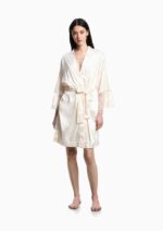 *Emporio Armani - Bridal satin kimono robe