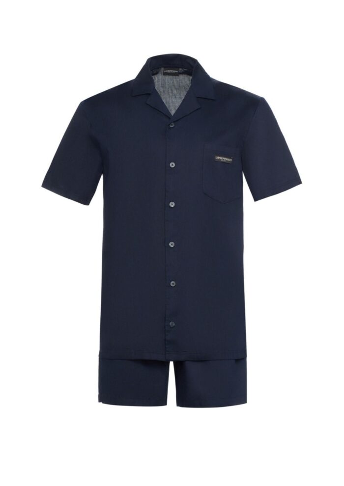 Emporio Armani -   Logo label pyjamas with shorts - Image 1