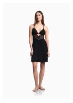 فستان نوم مع دانتيل موديل إترنال ليس –  Emporio Armani