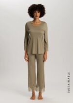 HANRO-Long Sleeve 7/8 PJ with lace