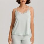 HANRO-Cotton spaghetti top and shorts