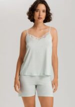 HANRO-Cotton spaghetti top and shorts