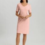 HANRO-Classic nightdress with half-length sleeves