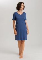 *HANRO-Short Sleeve Nightdress 100 cm