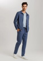 HANRO- Jacket with stand-up collar, zip and two pockets & long trousers