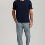 HANRO-Short Sleeve Shirt & Long Pants