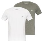Emporio Armani -   Two-pack of pure cotton loungewear T-shirts
