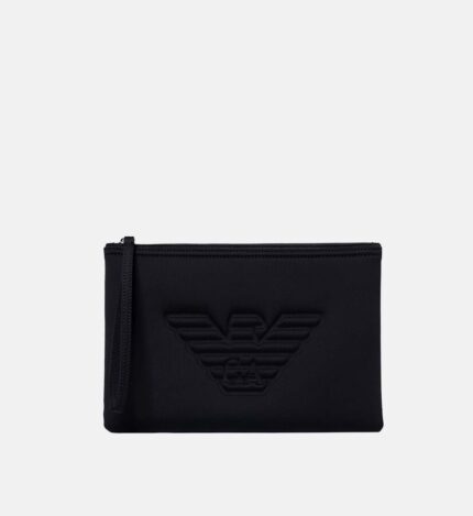 Emporio Armani -   Essential beachwear pouch with oversized eagle