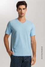 HANRO- S/SLV Shirt V-Neck & Long Pants - Image 2