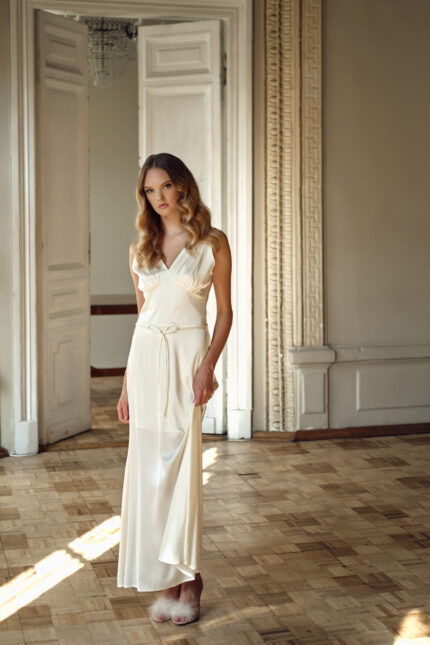 Ludmila - Long satin dress