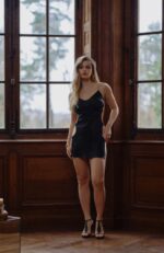 Marjolaine - Silk nightie with jewel details