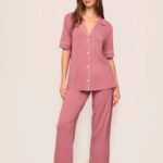 Eberjey-Gisele TENCEL™ Modal Short Sleeve & Pant PJ Set