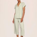 *Eberjey-Gisele TENCEL™ Modal Short Sleeve Cropped PJ Set