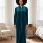 Diamond Tea - Spandex Velvet Zip