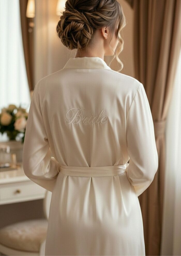 Sarah Foster - Satin Bride Robe - Image 2