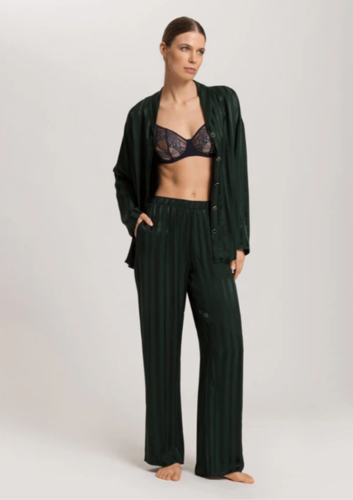 *HANRO-L/SLV Shirt & Pants