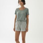 DEREK ROSE - Cotton lounge short/Micro modal crew neck tee