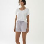 DEREK ROSE - Cotton lounge short/Micro modal crew neck tee